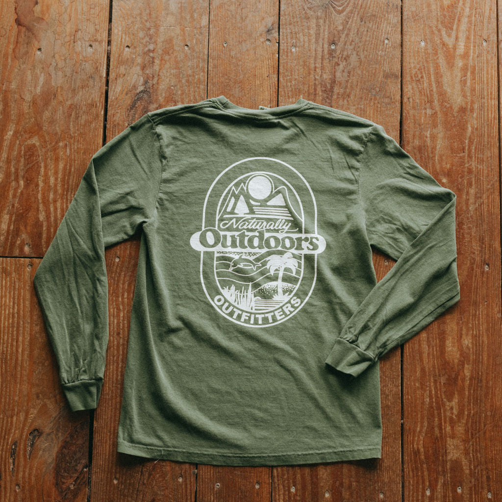 Oval Badge Logo Long Sleeve T-Shirt